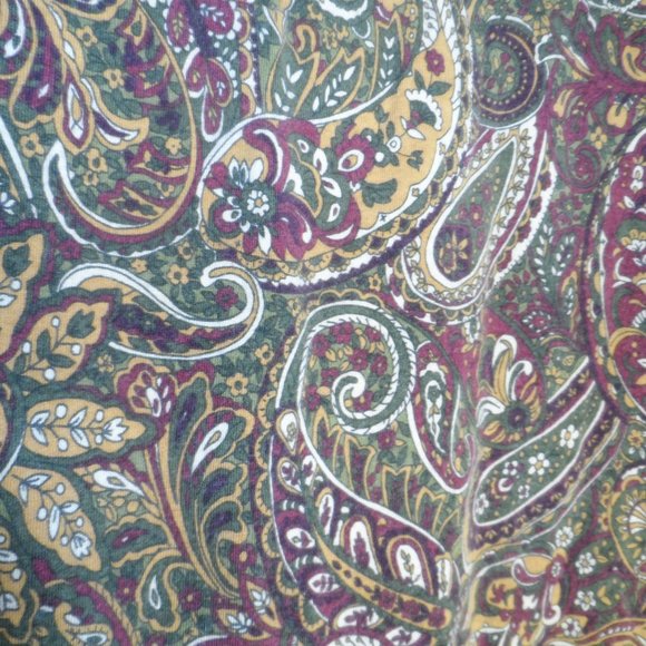 Jones New York Signature 3/4 Sleeve - Green/Gold/Berry Paisley: Size Large - Picture 4 of 6